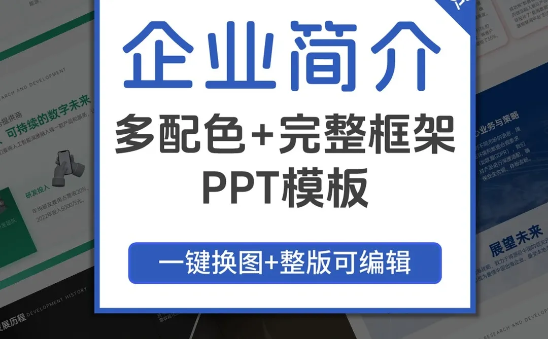 企业实力展示ppt模板这样用