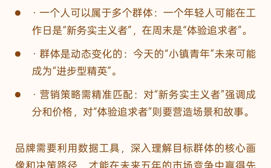 消费群体价值观