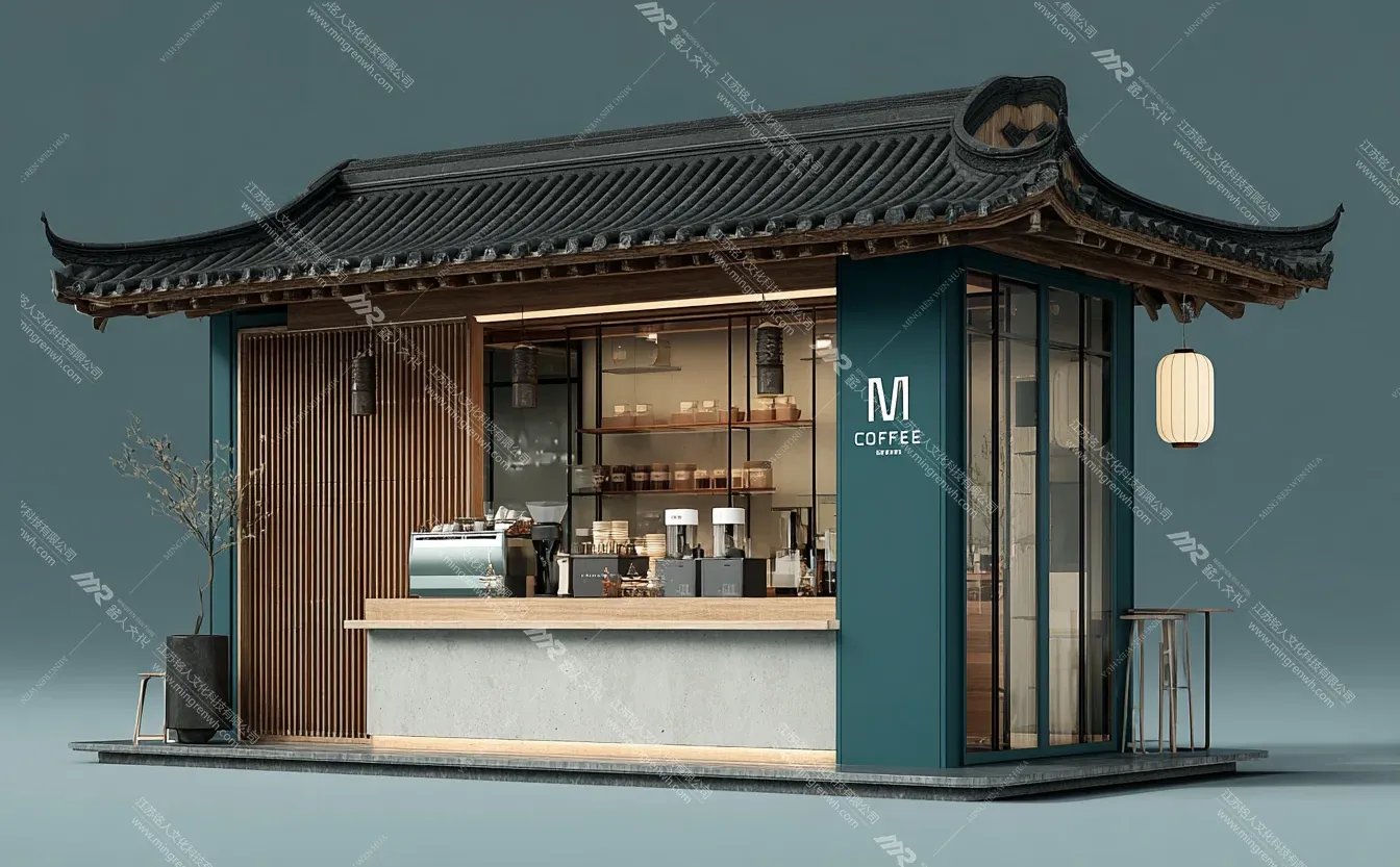 ?爆改集装箱！国风咖啡亭直接美出圈！