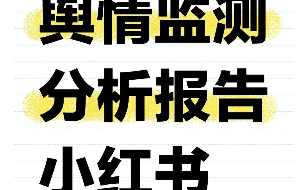 小红书舆情监测报告（示例）