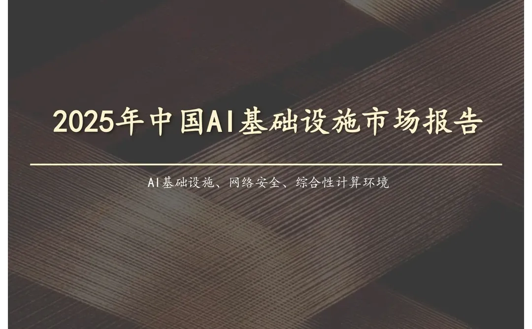 2025年中国AI基础设施市场报告