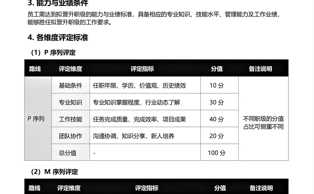 人资部设计的公司职级体系搭建方案附：文档
