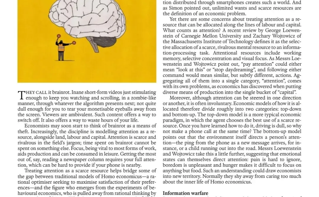 经济学人的这一段分析绝了，强推！