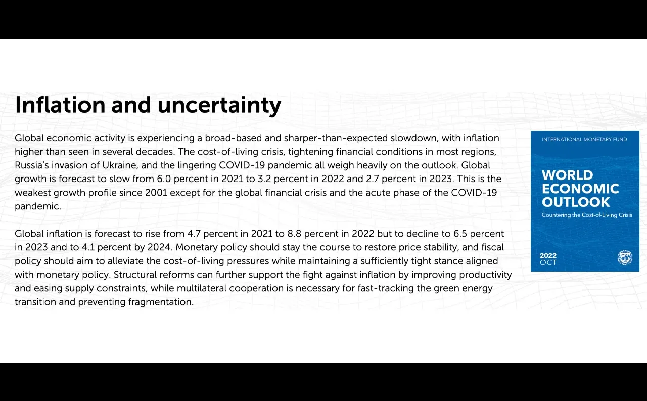 IMF发布最新经济预测