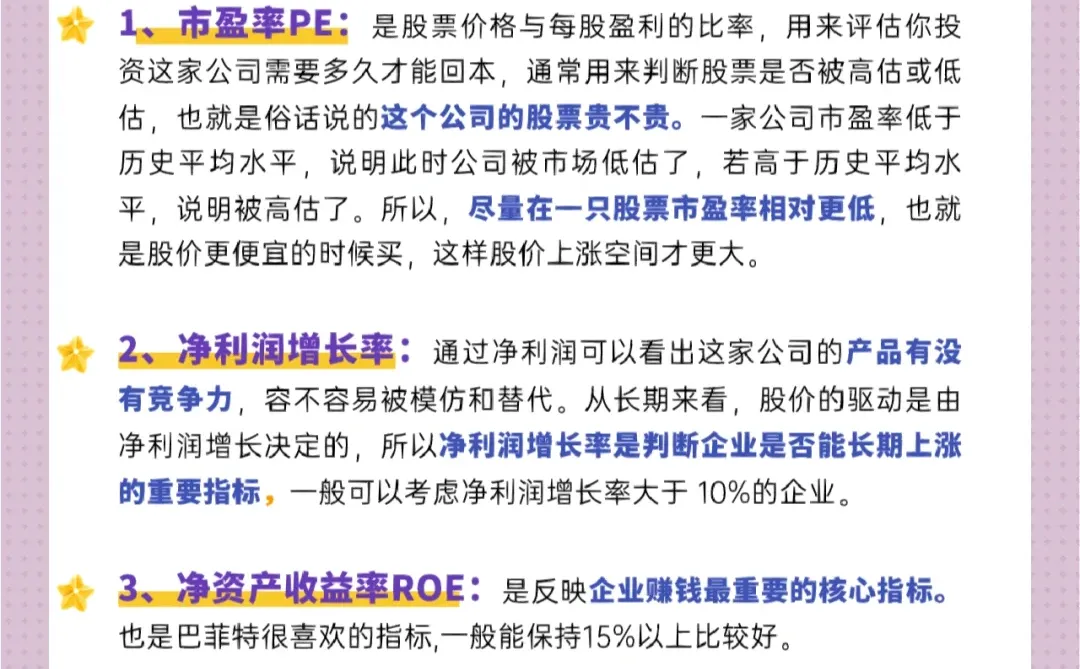 新手炒股必懂知识—基本面