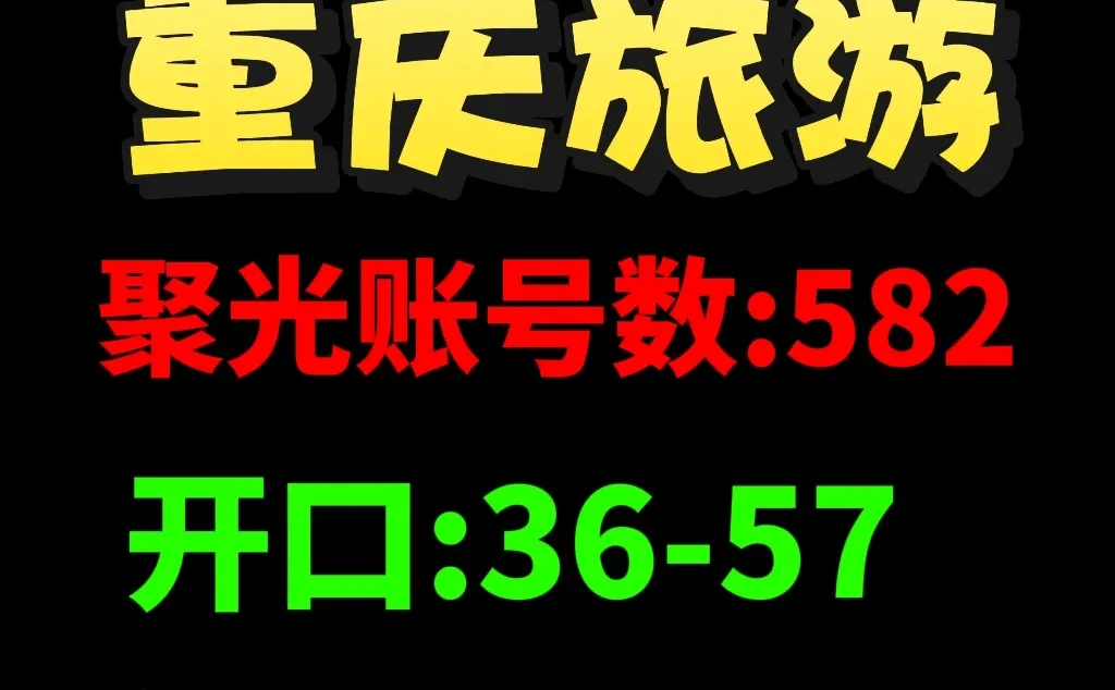 重庆聚光平台，旅游行业近7天大盘数据