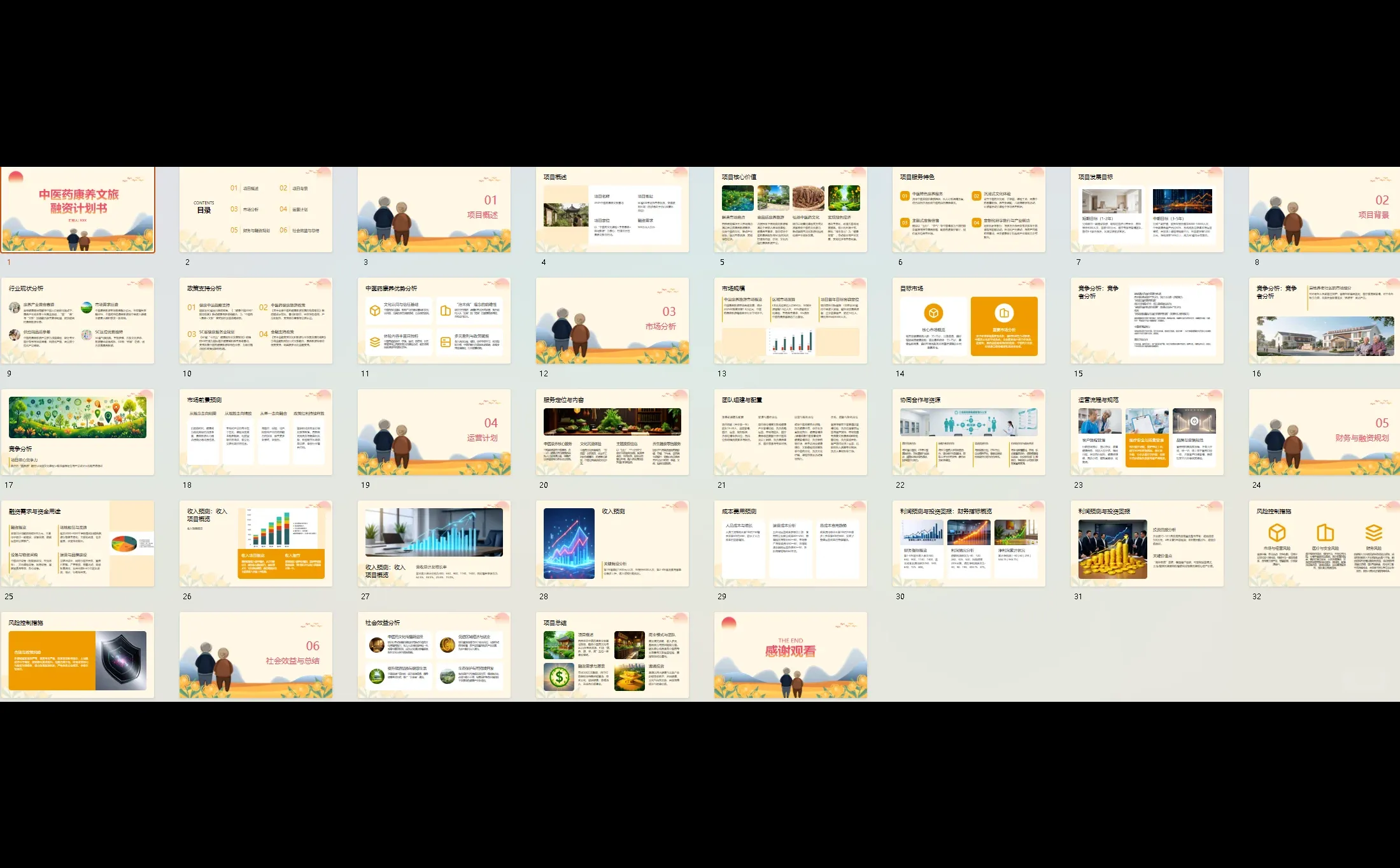 ?中医康养文旅融资计划书word➕ppt