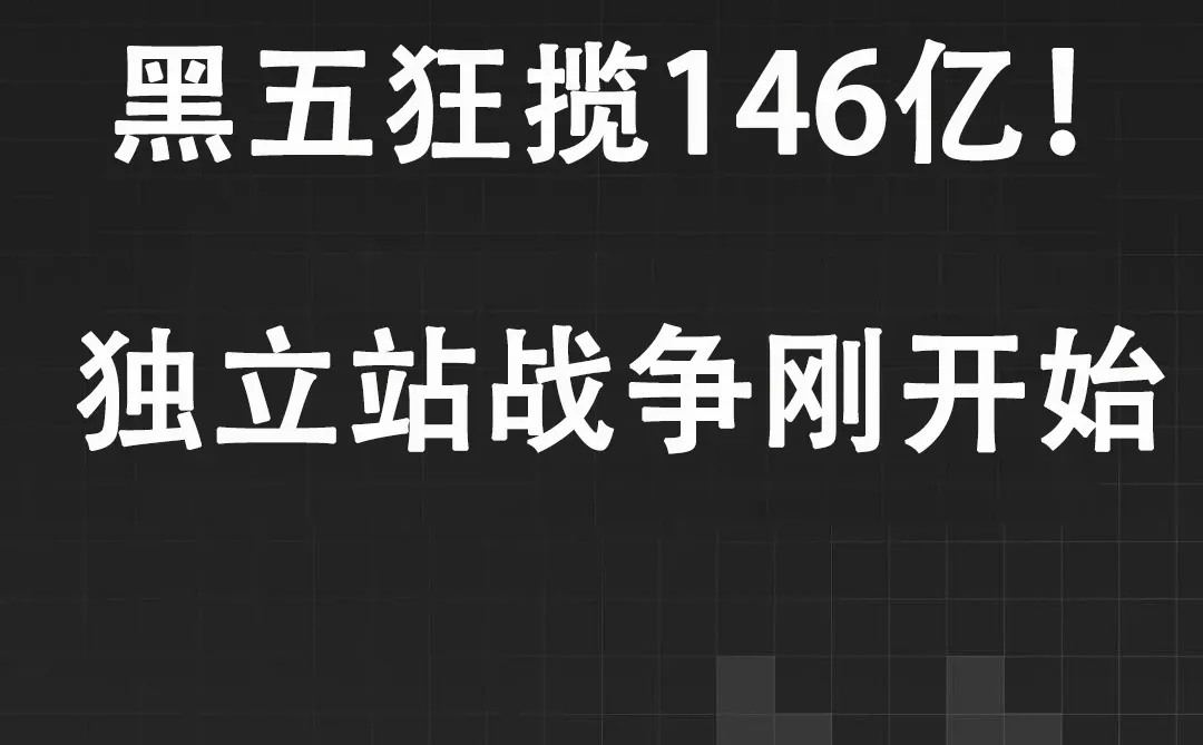 黑五146亿!独立站战争刚开始