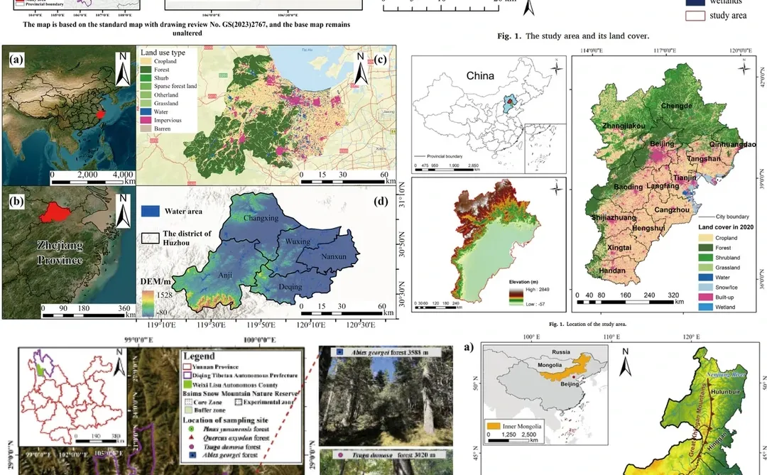 ArcGIS代做制图，研究区概况，数据帮下载