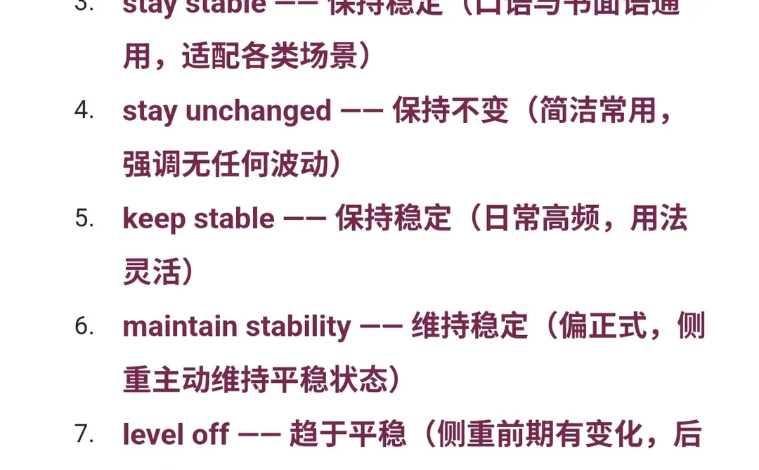 “上升”“下降”用英语怎么表达？