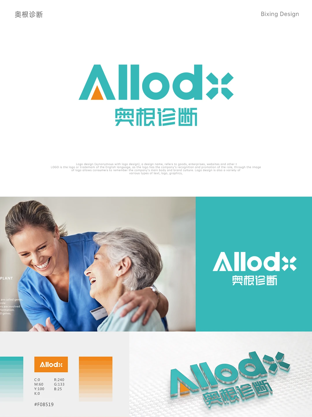 基因诊断/医疗科技行业/LOGO商标VI设计