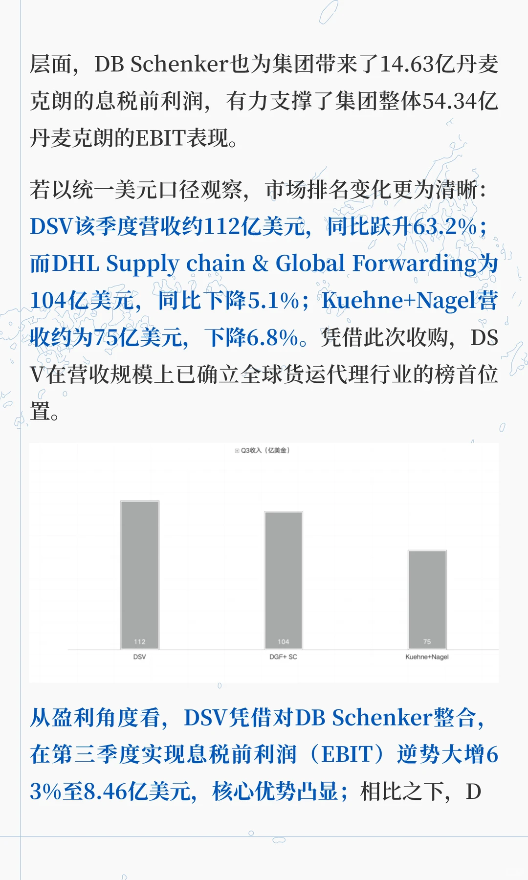 并购催生的全球物流新霸主