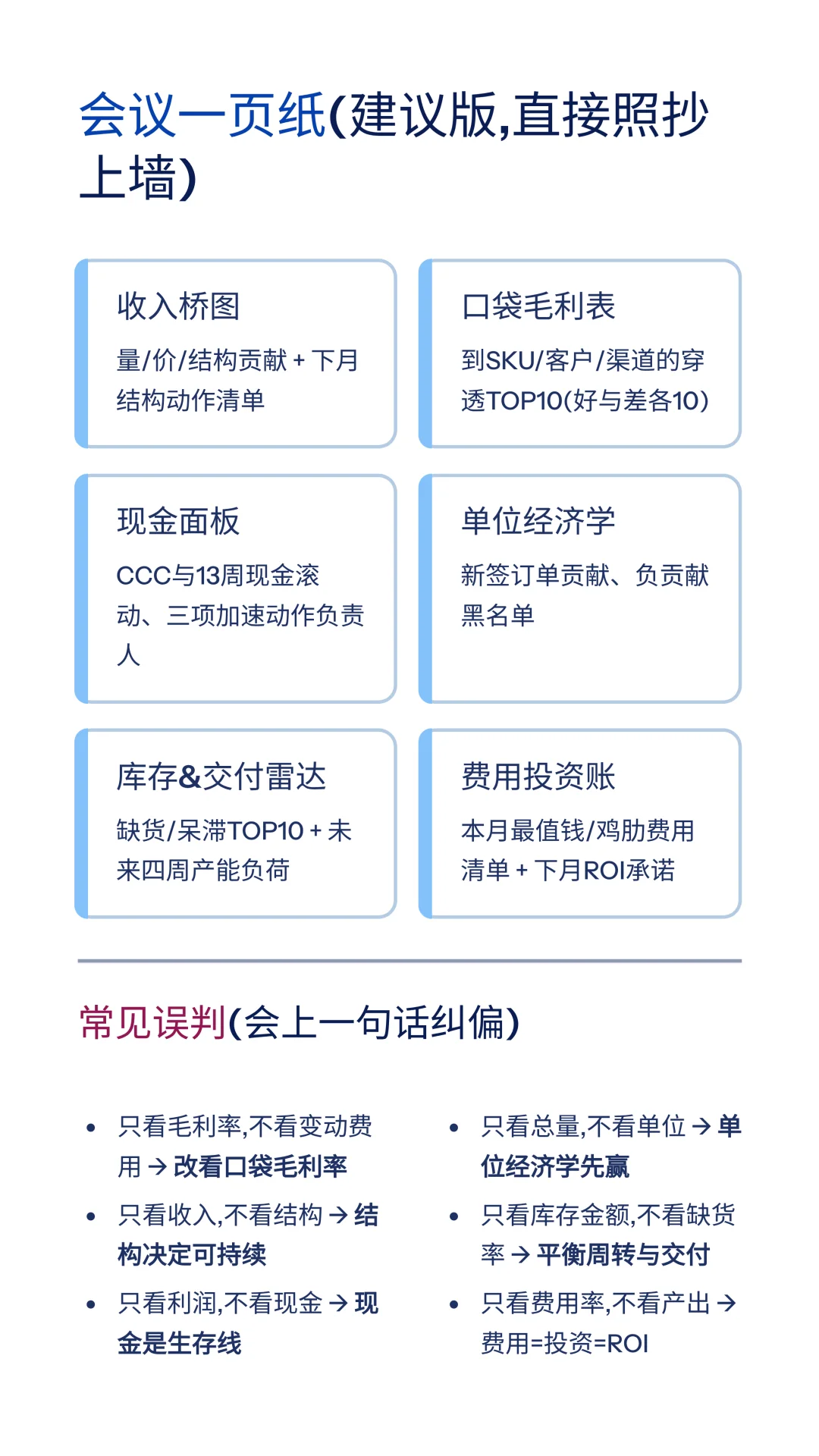 经营分析会，这几个指标必须讲清楚