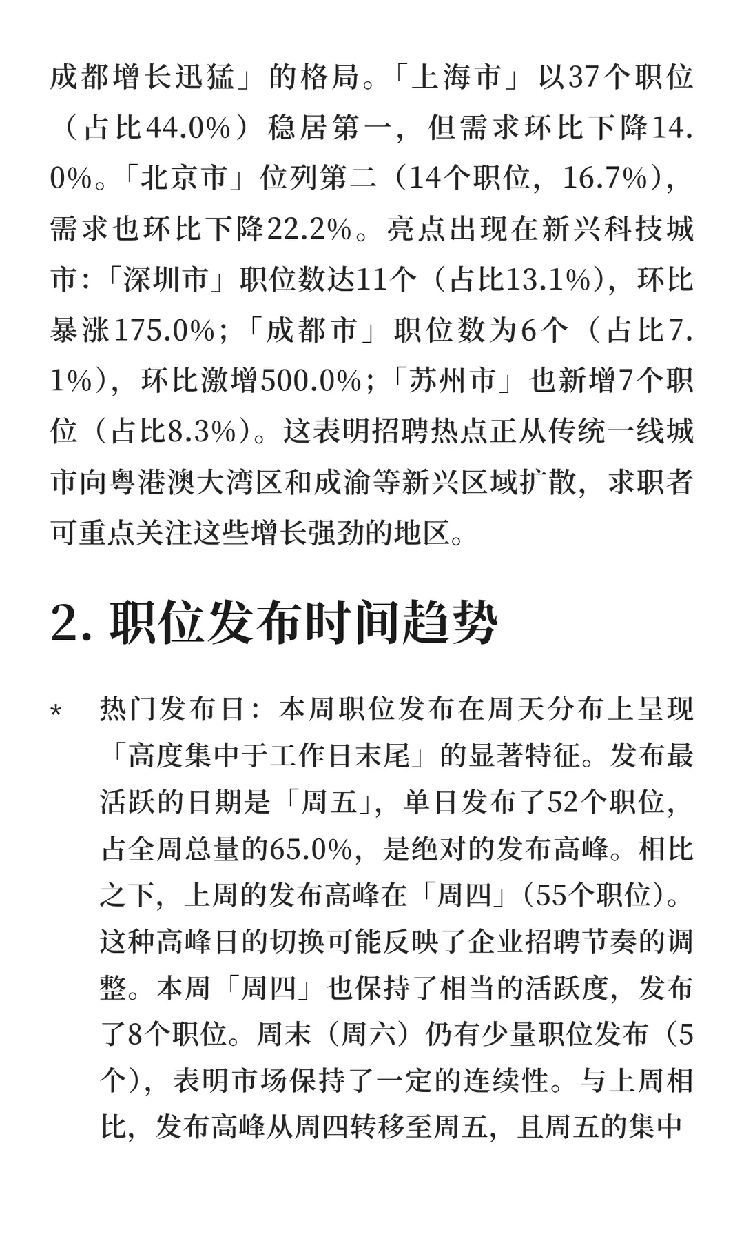 软件工程领域求职市场周分析报告