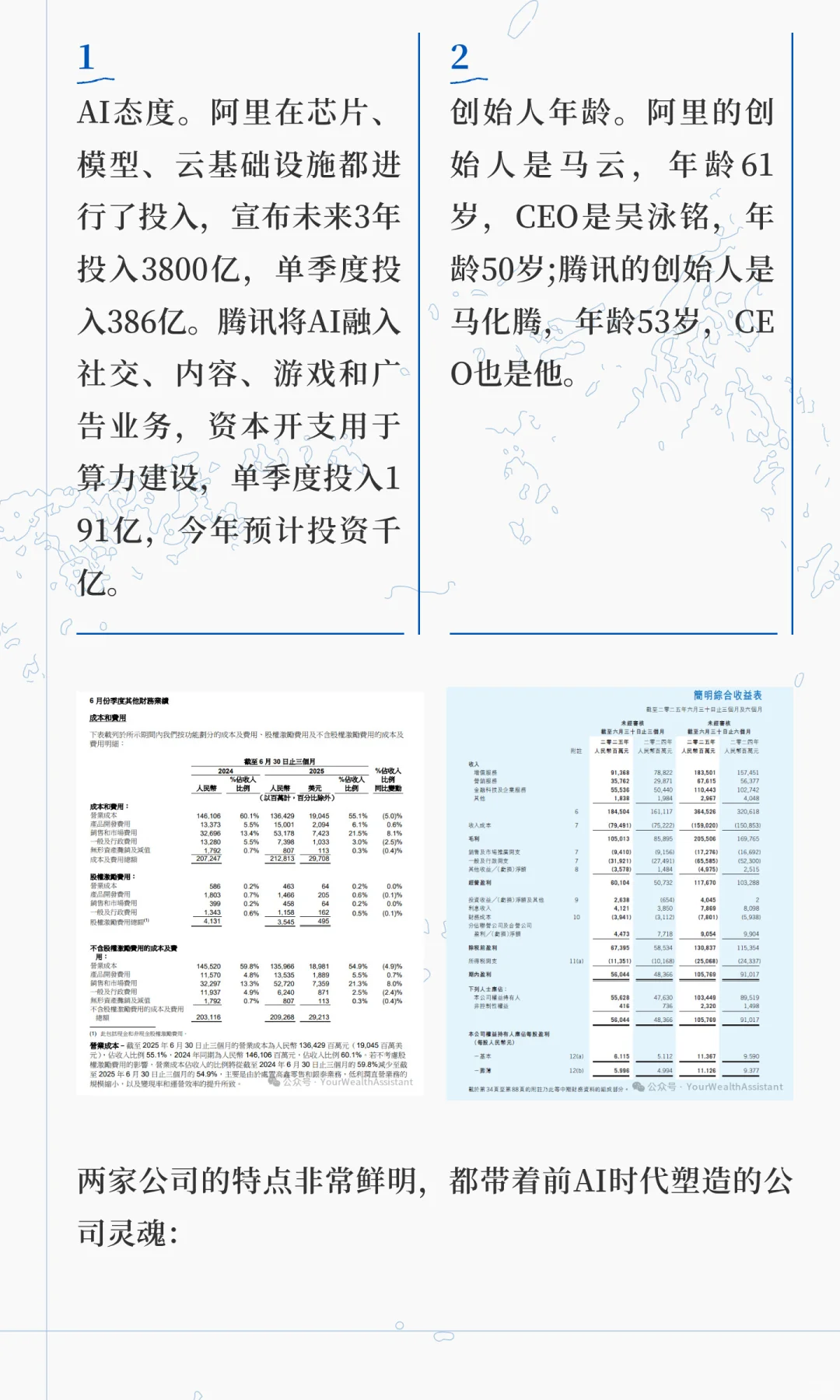 腾讯与阿里两大互联网头部企业对比