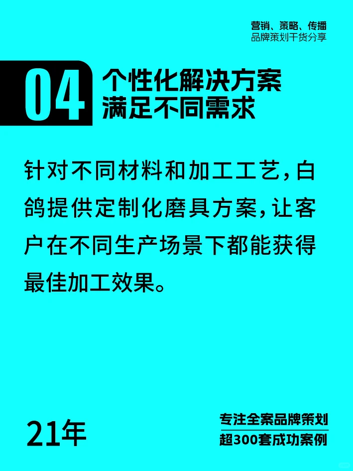 为什么专业工厂都选白鸽磨具？营销案例分析