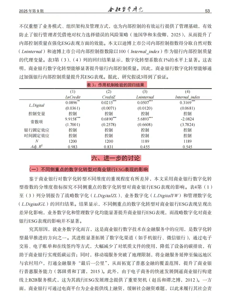 银行数字化转型，ESG 表现升级密码?