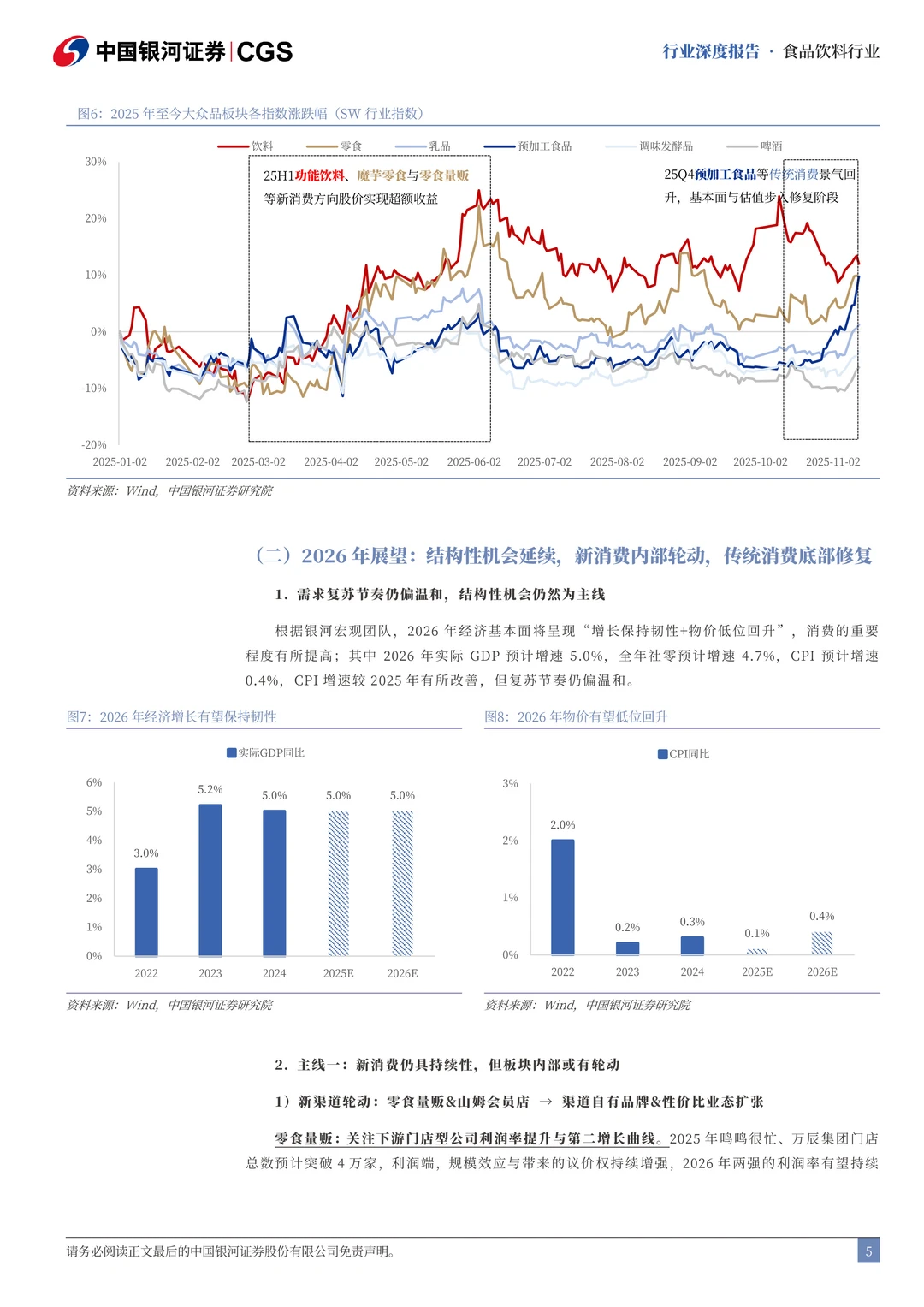 行业策略：食品饮料行业2026投资策略