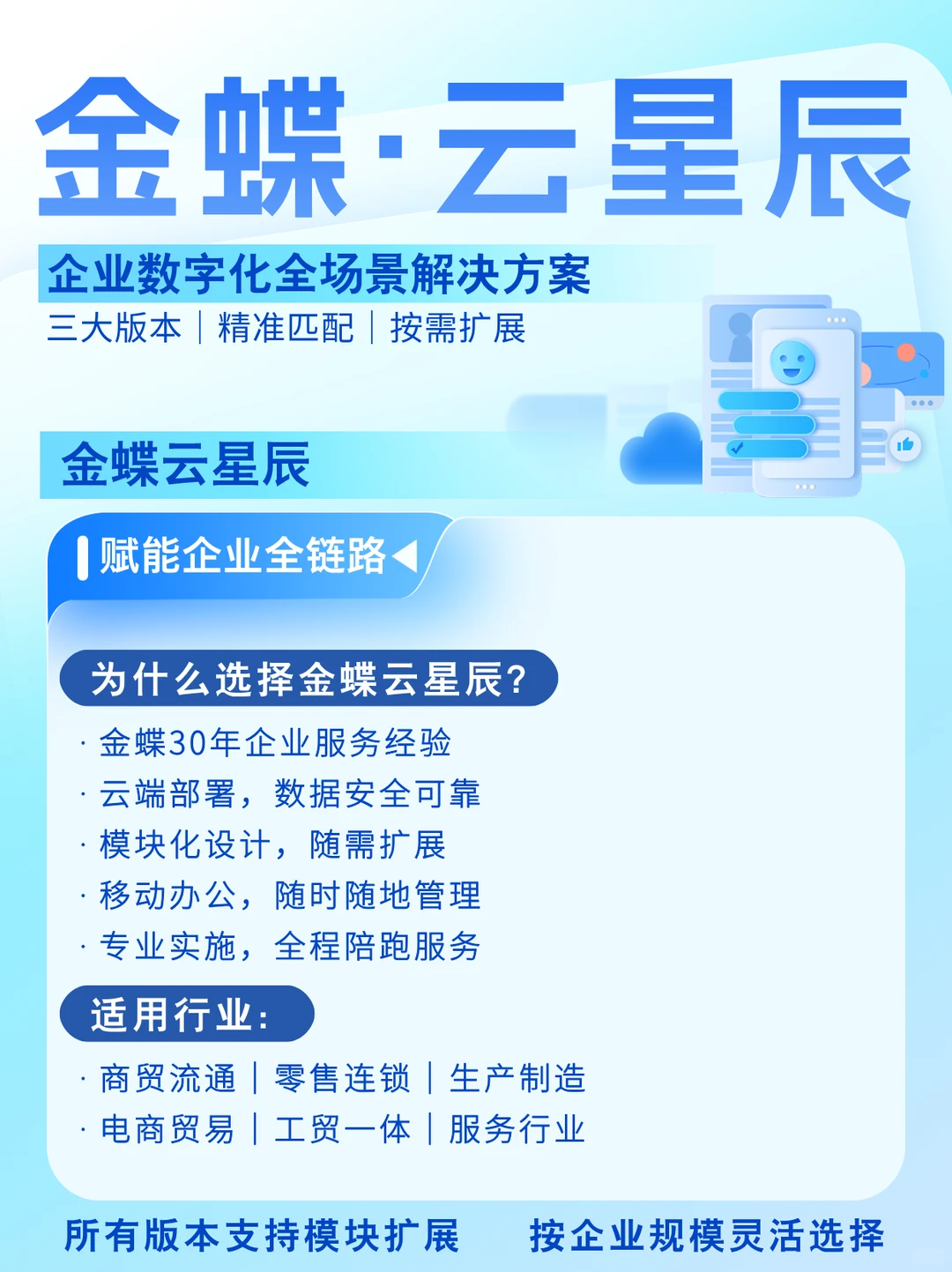 金蝶云·星辰?企业数字化智能管理系统