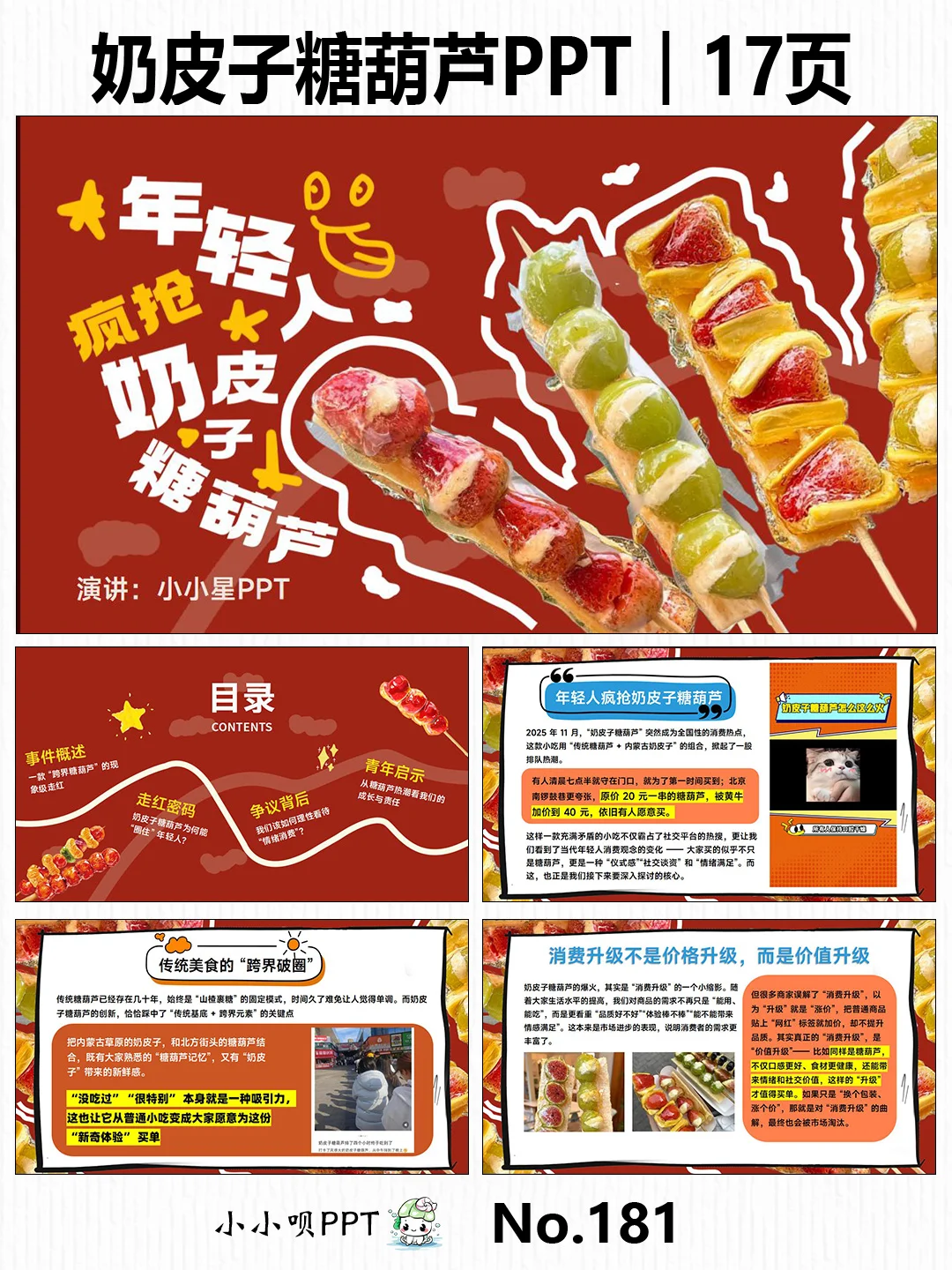 时事热点PPT：年轻人疯抢奶皮子糖葫芦