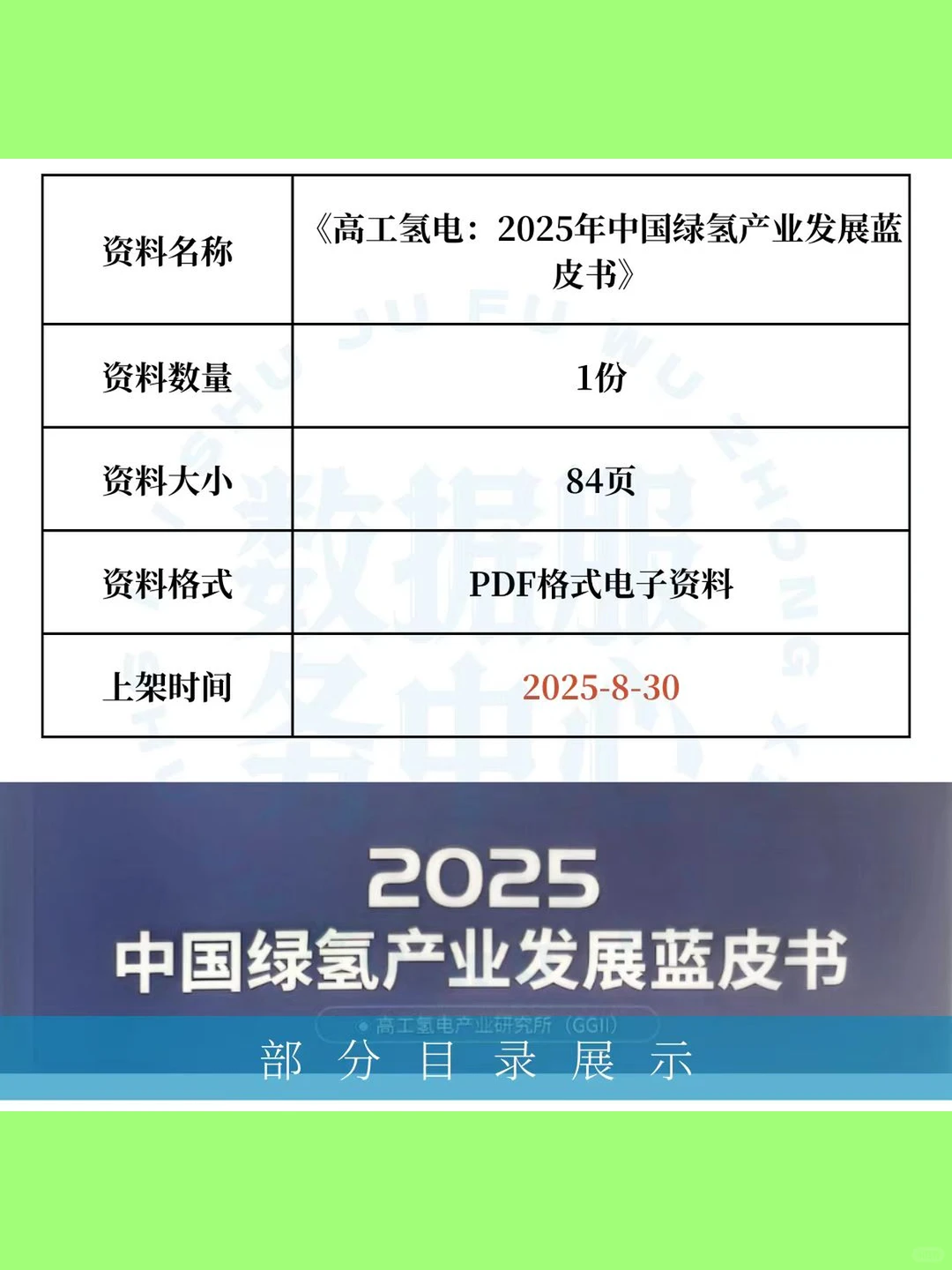 中国绿氢产业蓝皮书2025发展报告资料