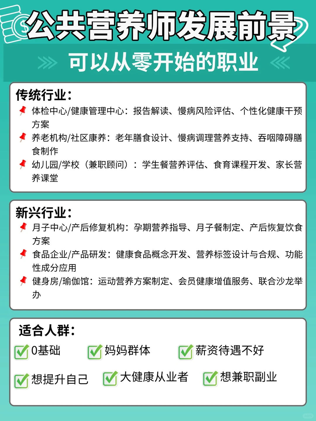 28-40 岁转行必看!公共营养师太香了