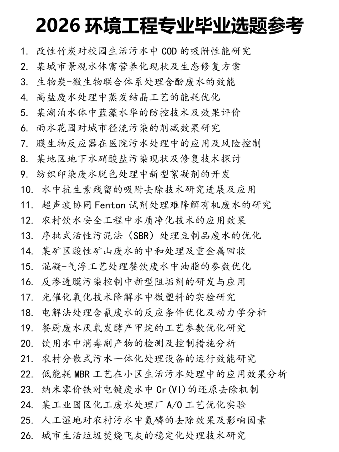 拜托?环境工程专业得宝子一定要刷到啊