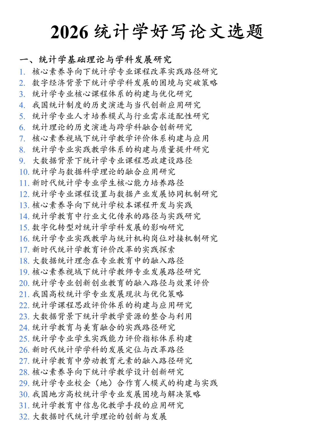 后悔没有在统计学论文选题前刷到它啊?