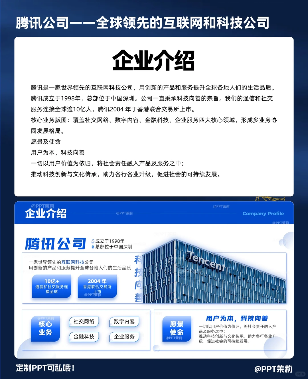 被老板夸好的腾讯公司介绍?