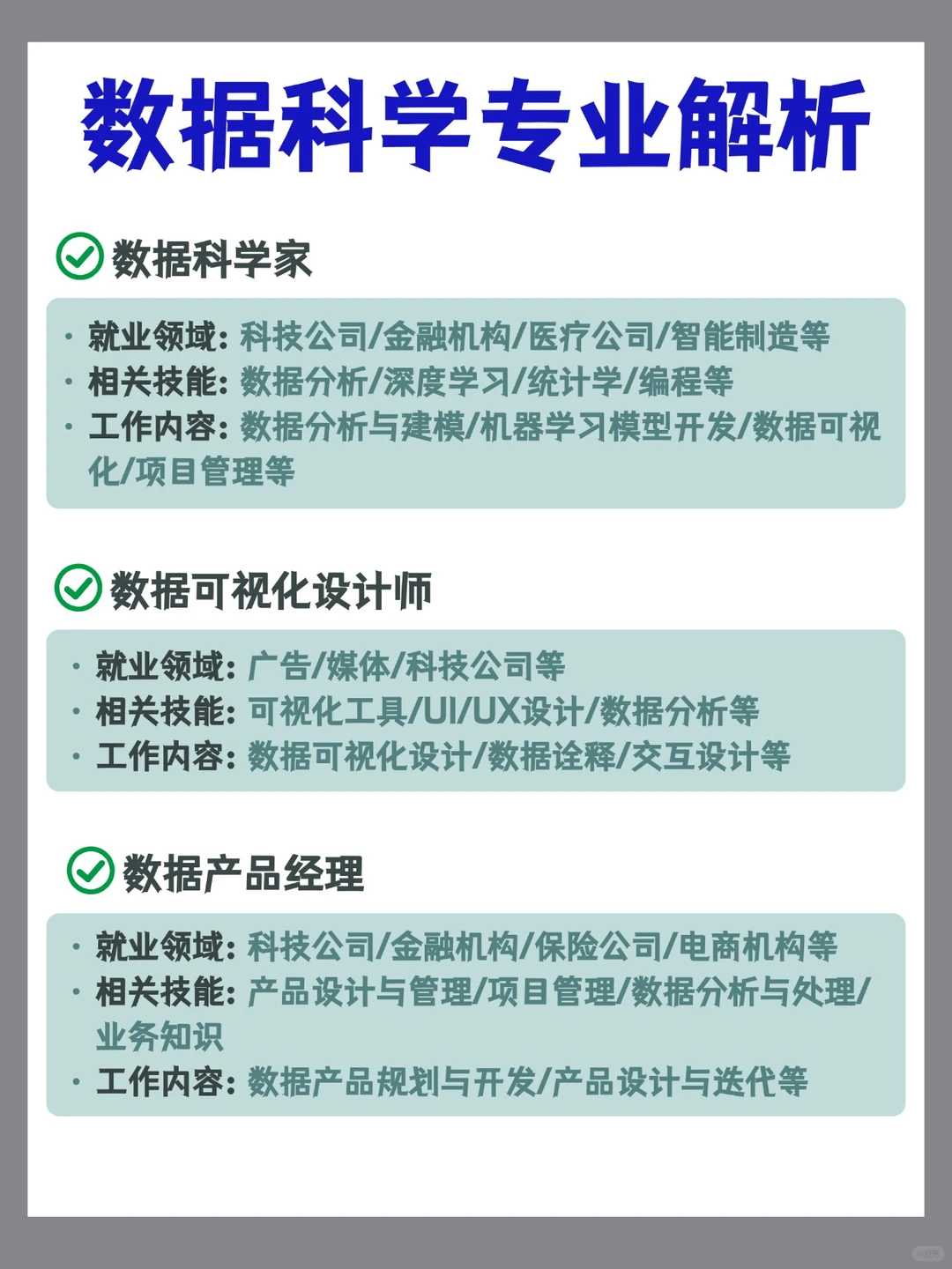 一篇带你搞懂数据科学专业！