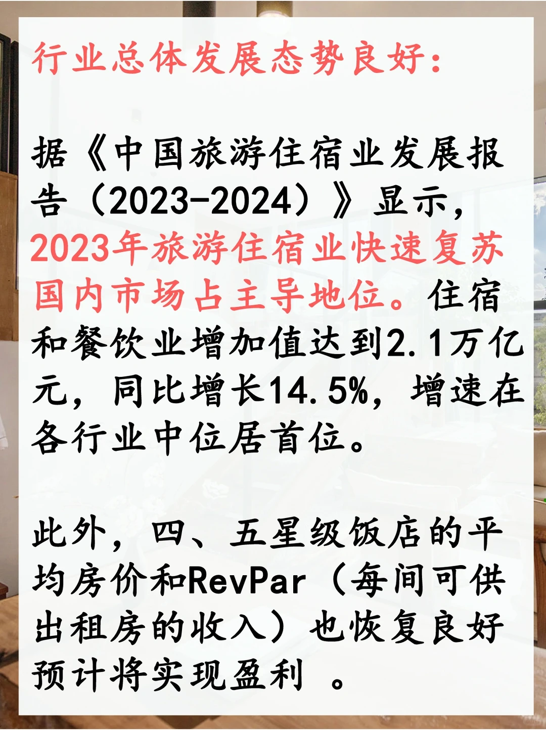 2023年中国旅游住宿业行业发展报告