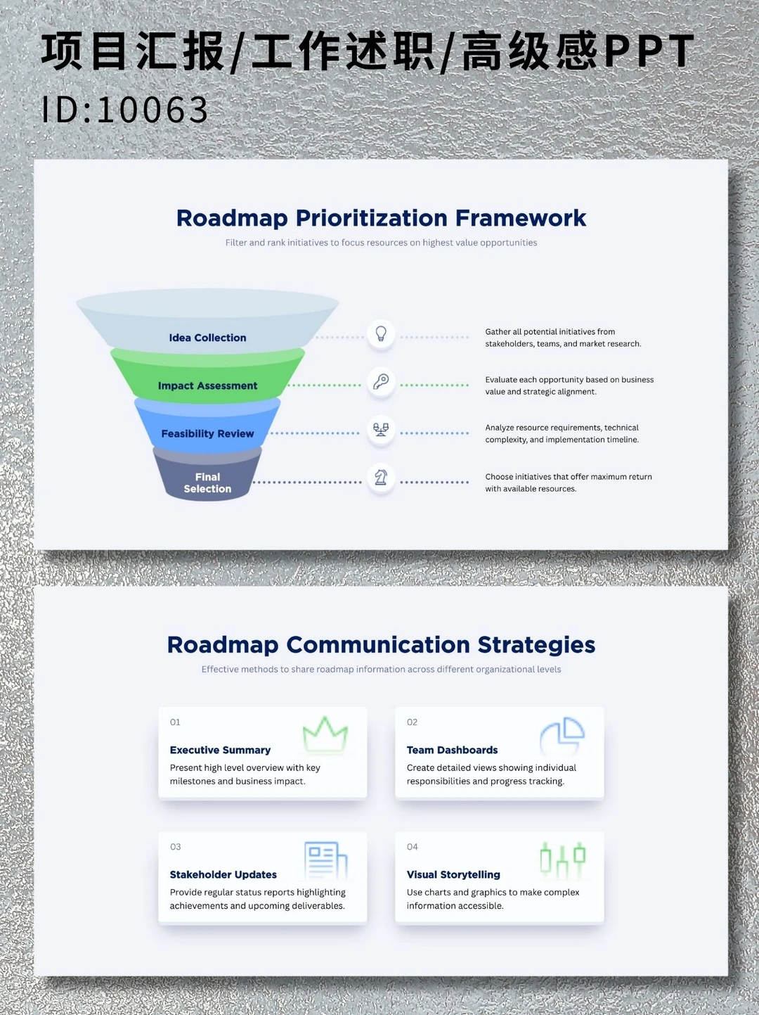 高级感PPT模板|方案选择与优劣势权衡图