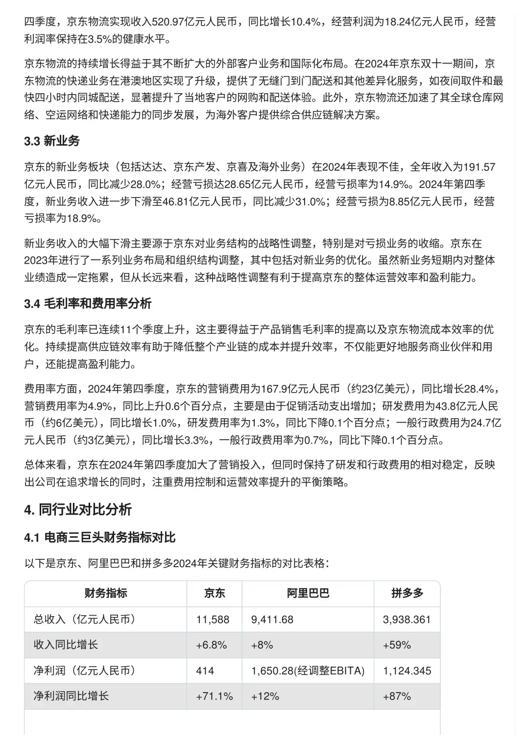 京东2024财报亮眼！