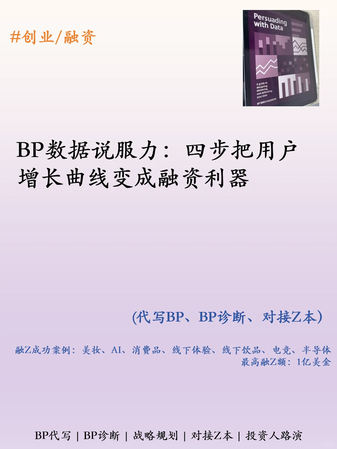 四步把用户增长变为商业计划书利器