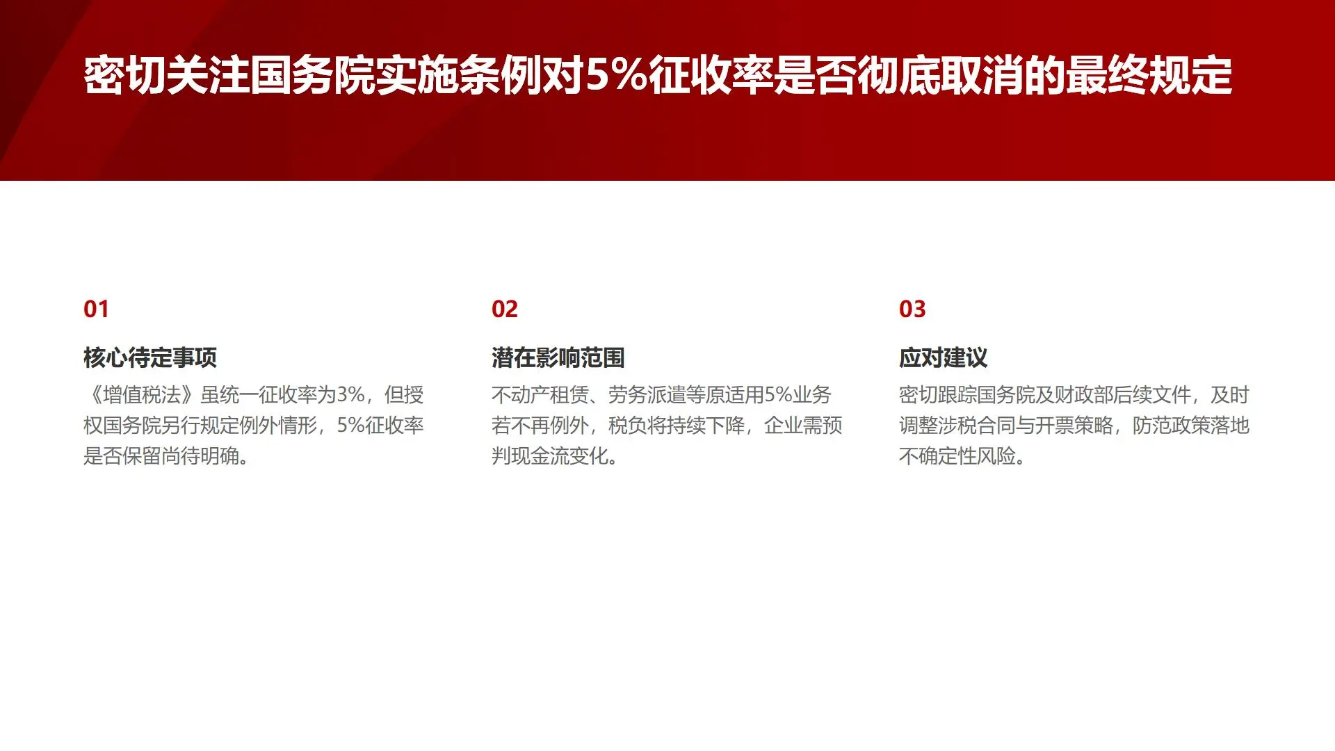 四、增值税法核心变化与企业应对策略解读