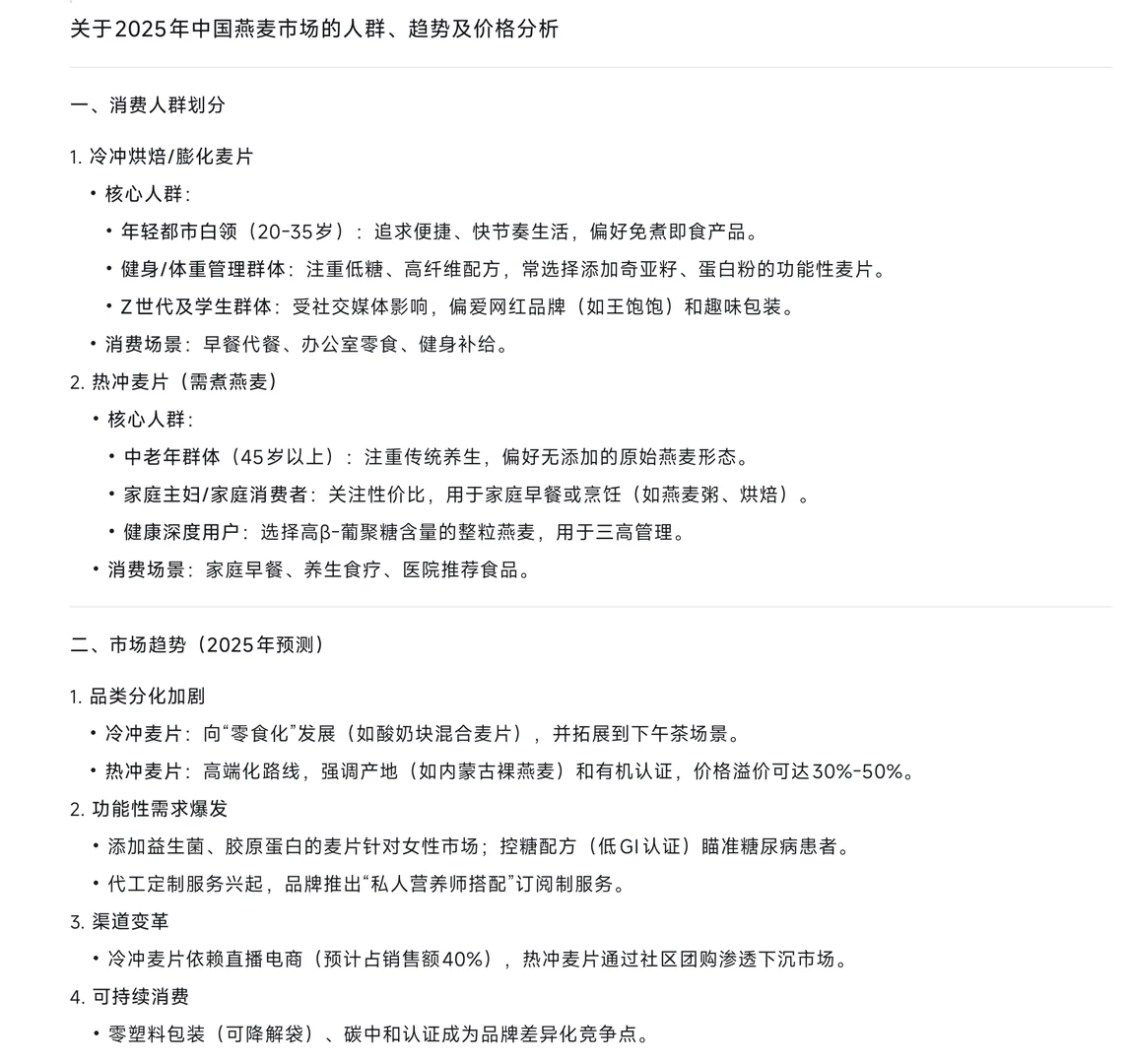 中国燕麦市场分析