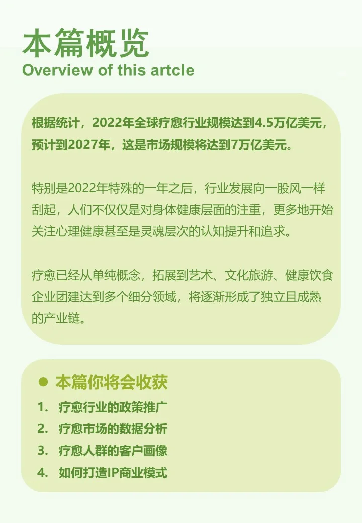 ?行业｜分析中国疗愈市场趋势