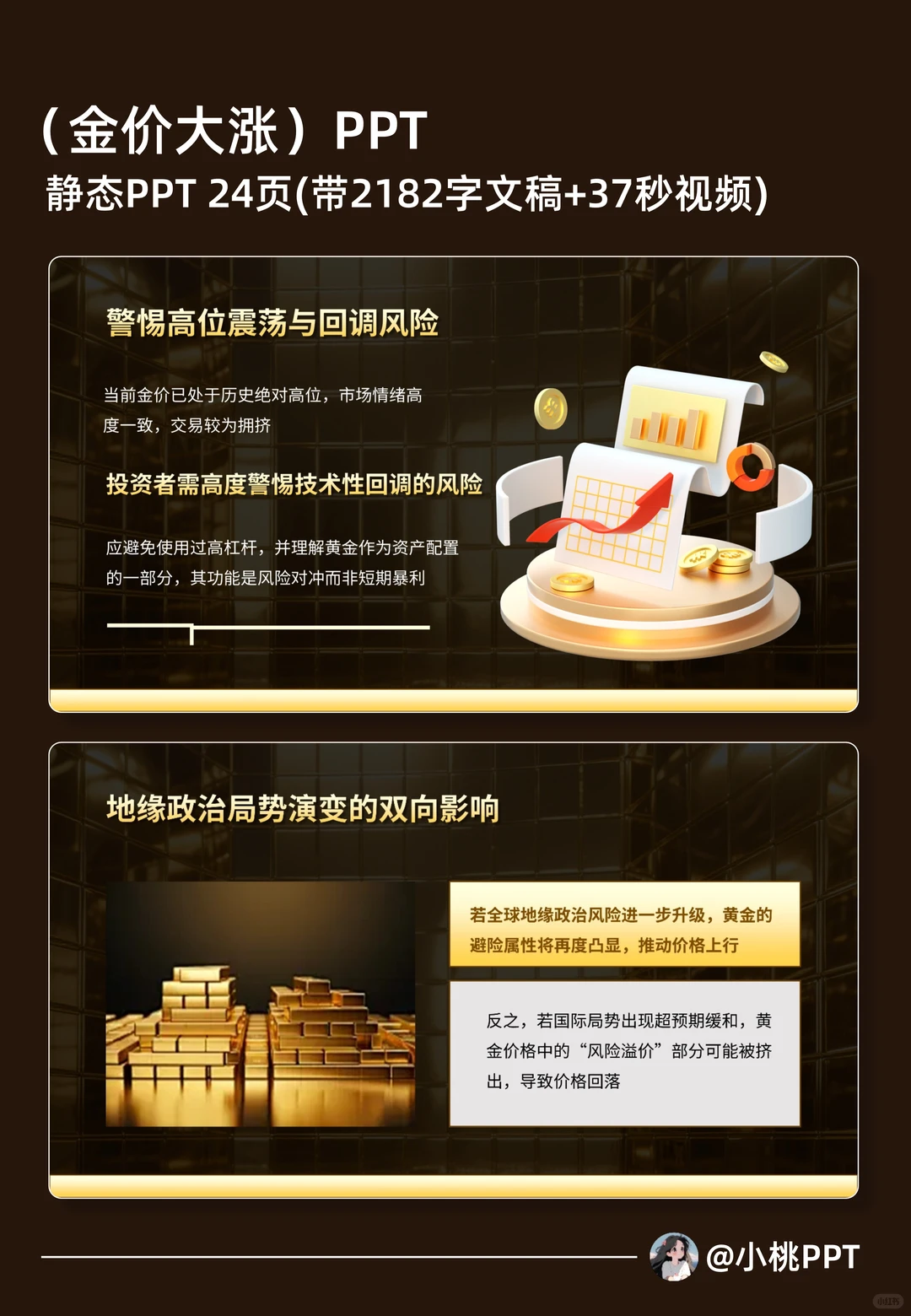 热点汇报PPT(金价大涨分析)