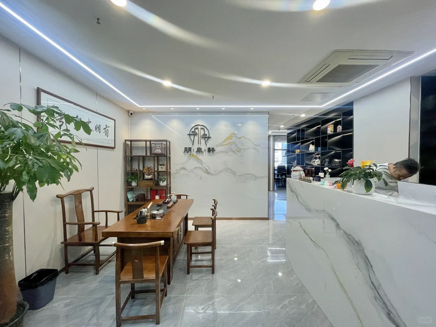 现成棋牌装修适合会所接待茶室