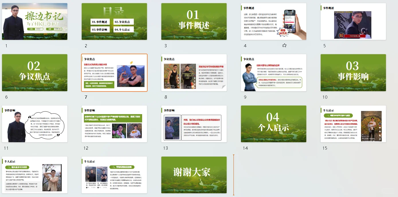 ?擦边书记事件PPT