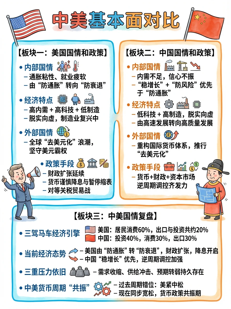 26金融热点:中美国情基本面对比