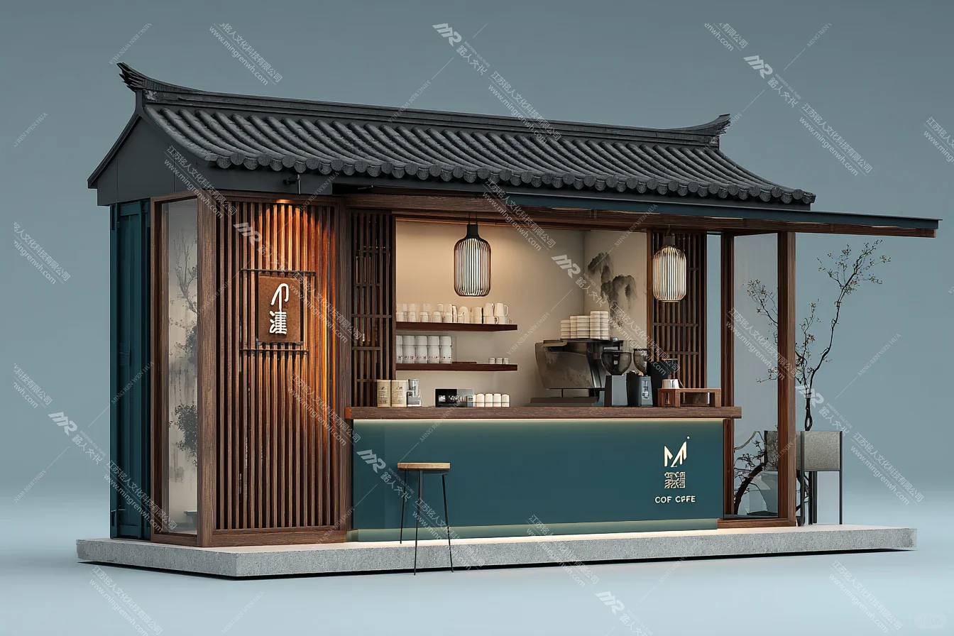 ?爆改集装箱！国风咖啡亭直接美出圈！