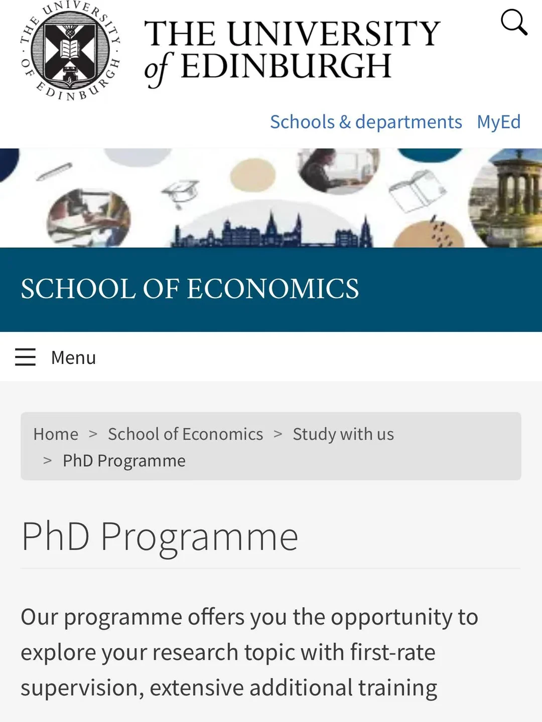 爱丁堡经济学 PhD!世界一流学术 + 全奖,