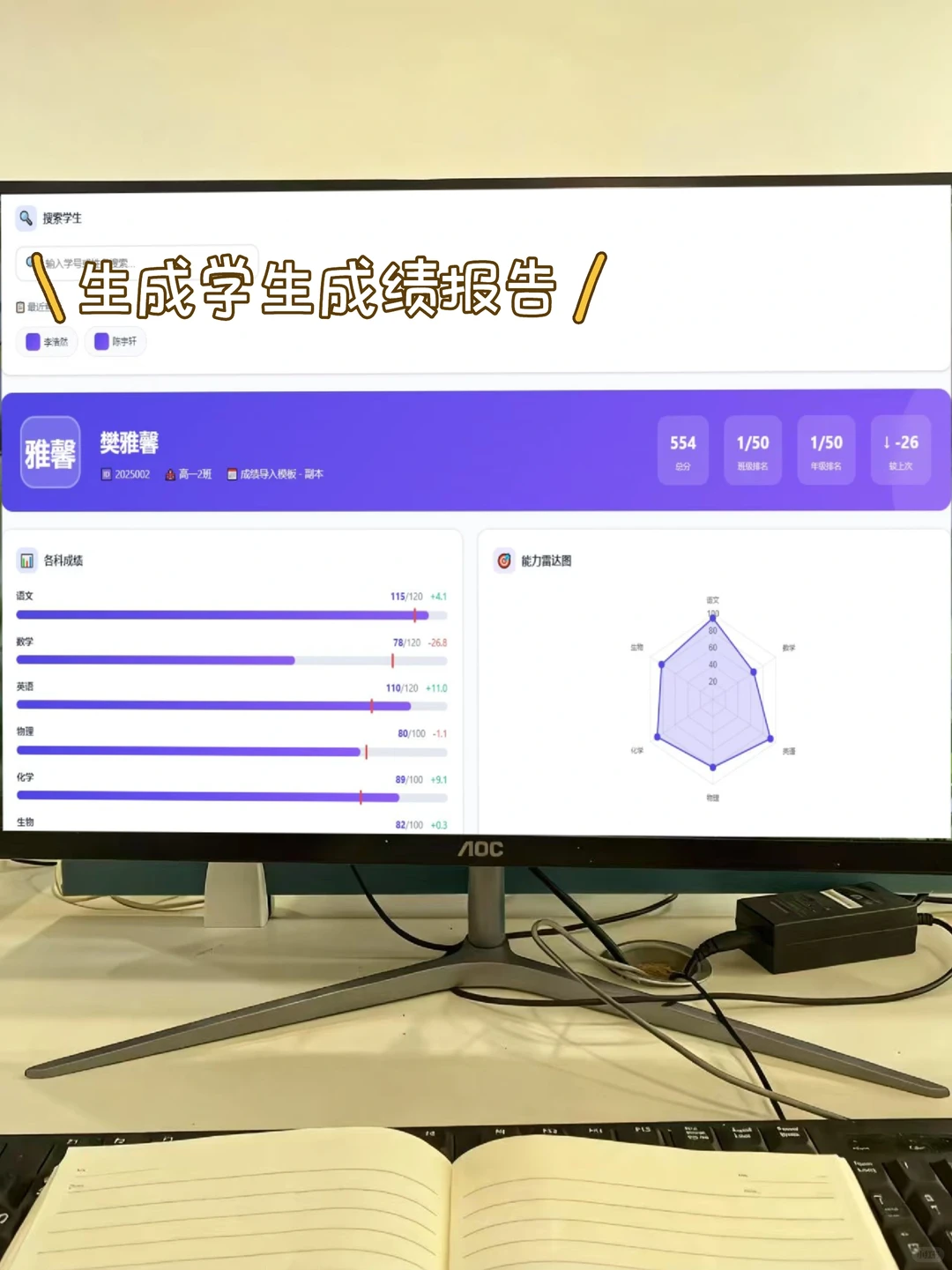 被围观的成绩分析工具在这里