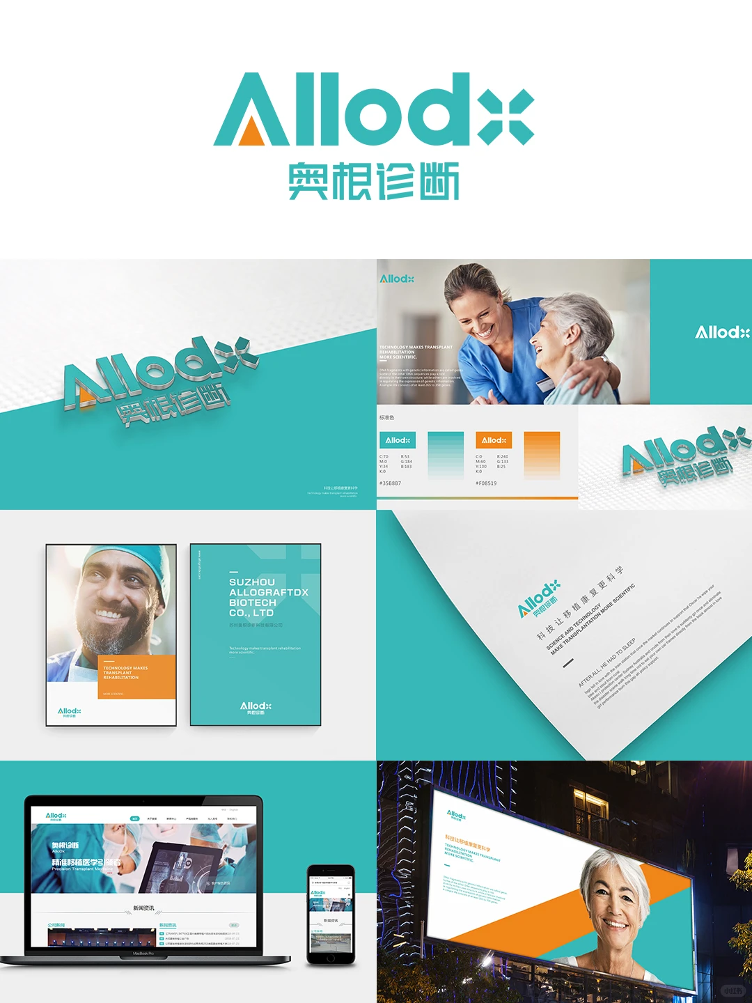 基因诊断/医疗科技行业/LOGO商标VI设计