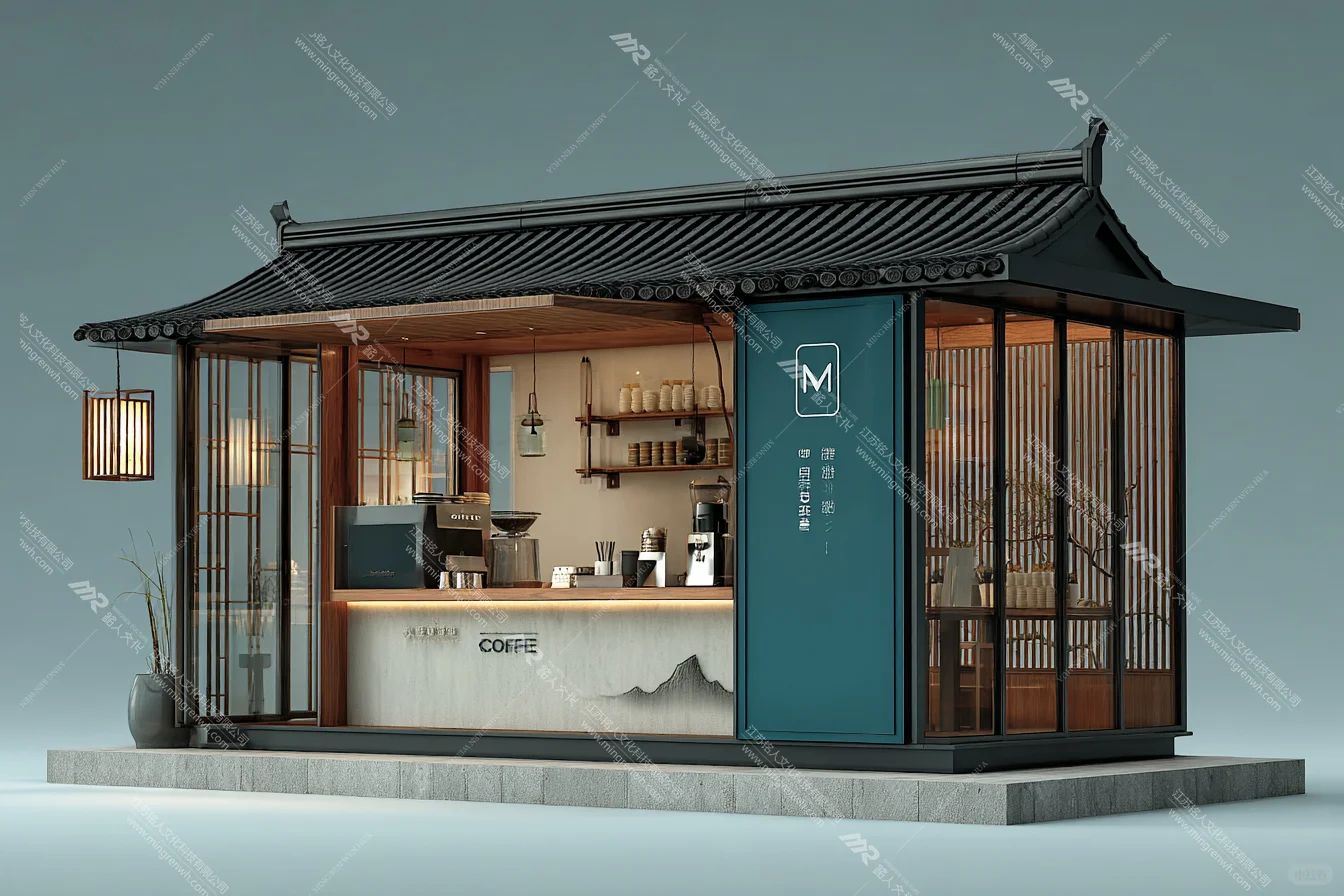 ?爆改集装箱！国风咖啡亭直接美出圈！