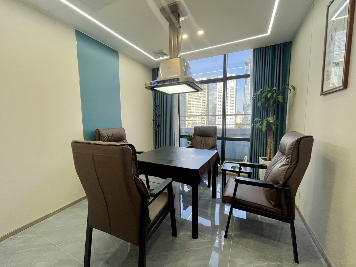 现成棋牌装修适合会所接待茶室