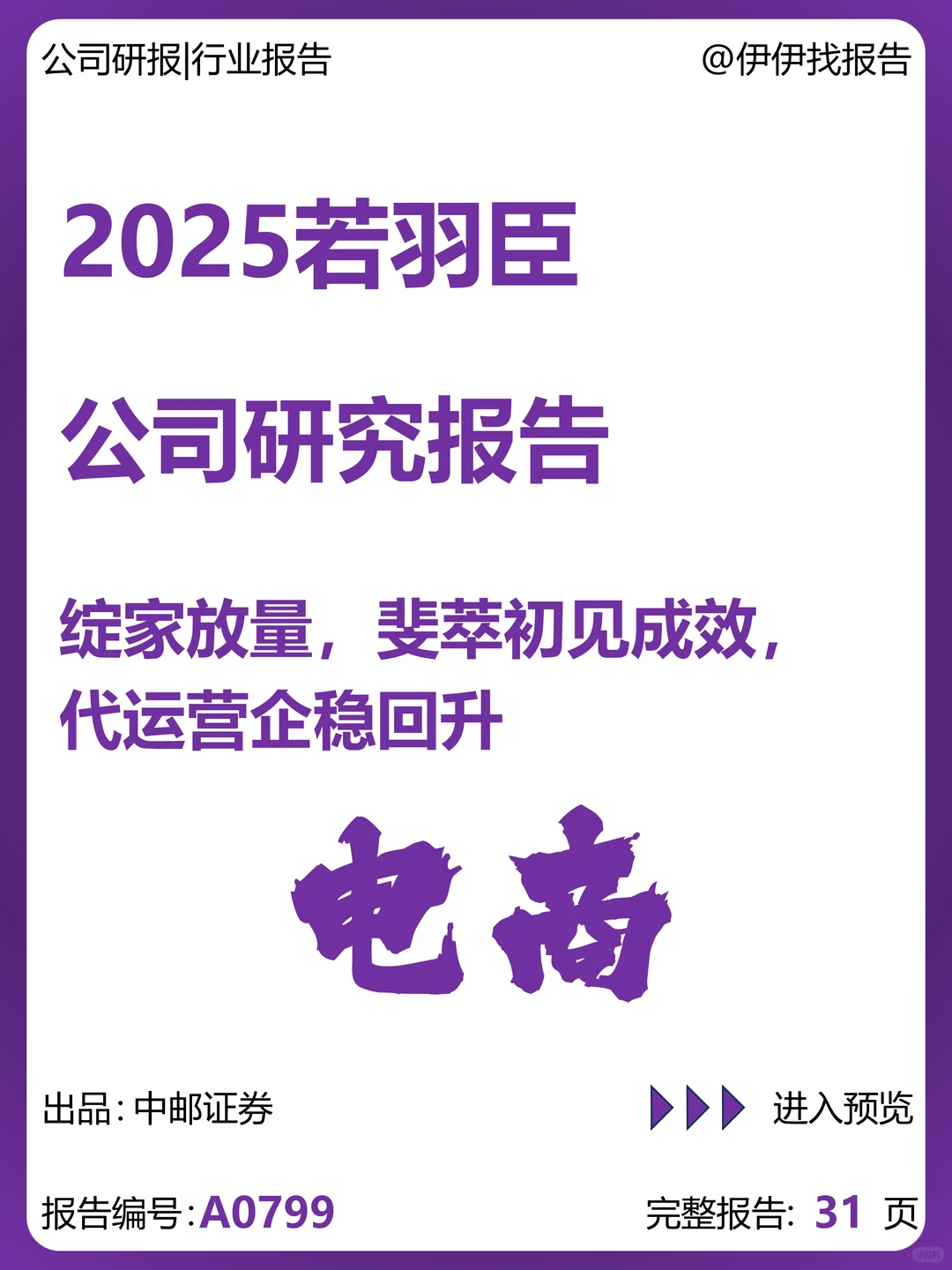 若羽臣公司研究报告-绽家放量等成效
