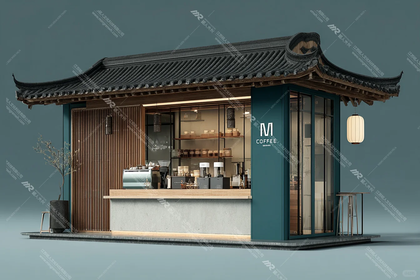 ?爆改集装箱！国风咖啡亭直接美出圈！