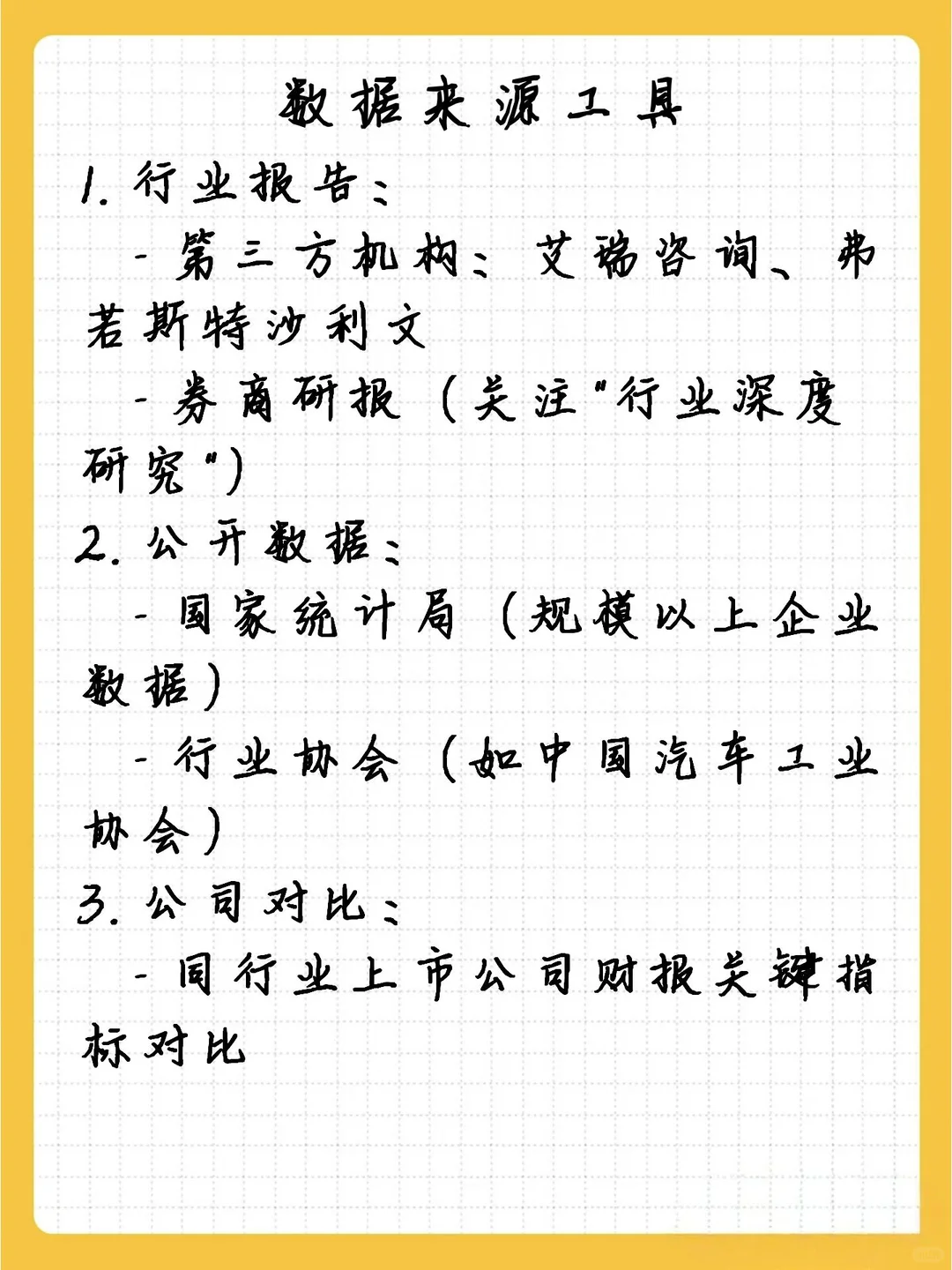 零基础入门行业分析